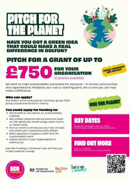 Pitch for the planet/ECO Toolkit | Bolton Green Umbrella